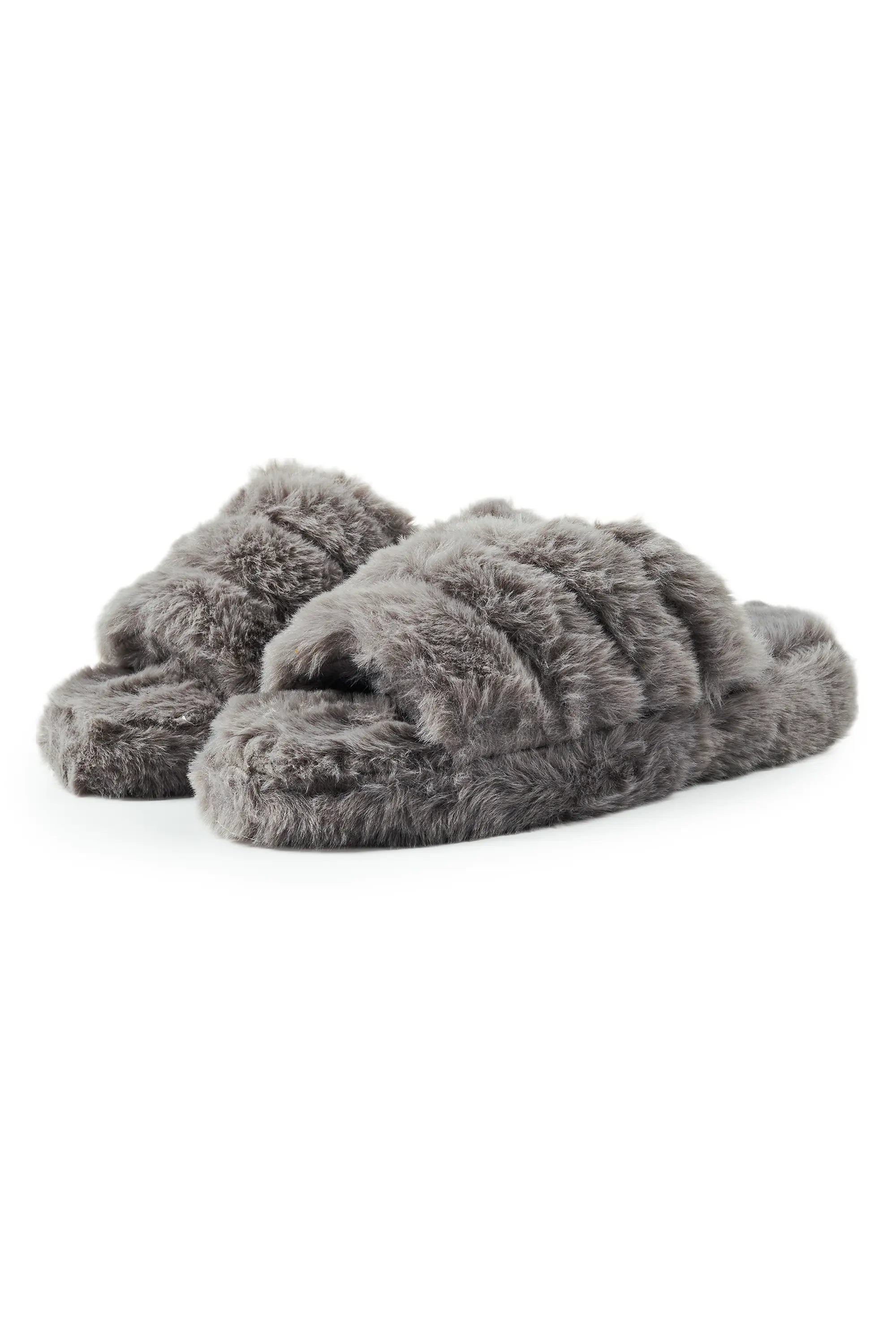 Shecovia Grey Slippers