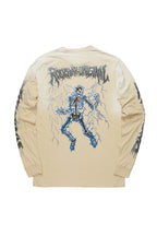 Exodus Beige Long Sleeve Graphic T-Shirt