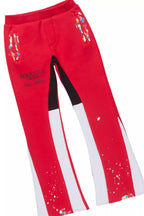 Boys Palmer Red/White Stacked Flare Track Set