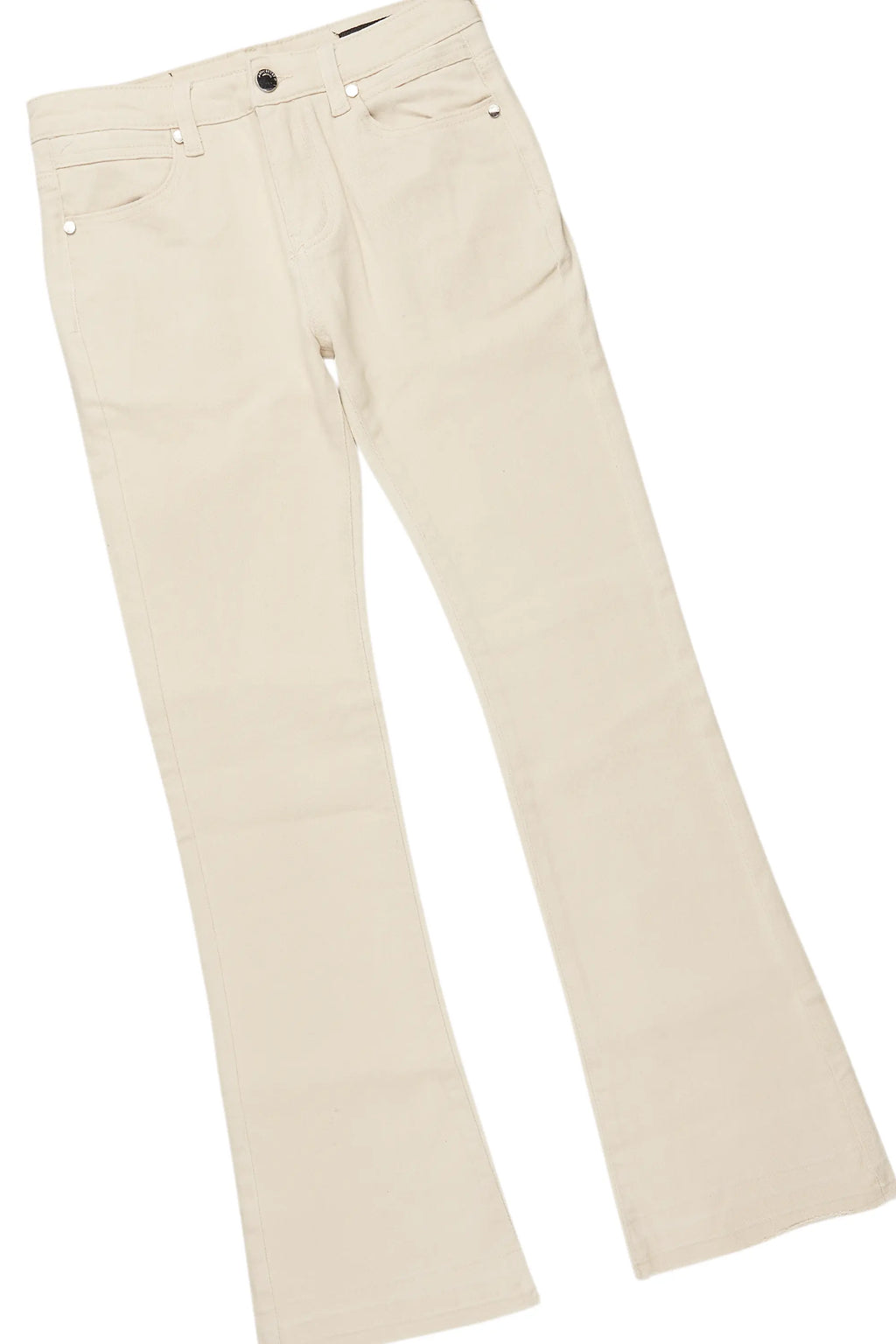 Boys Sana Vintage Sand/Beige T-Shirt/Dag Stacked Flare Jean Set