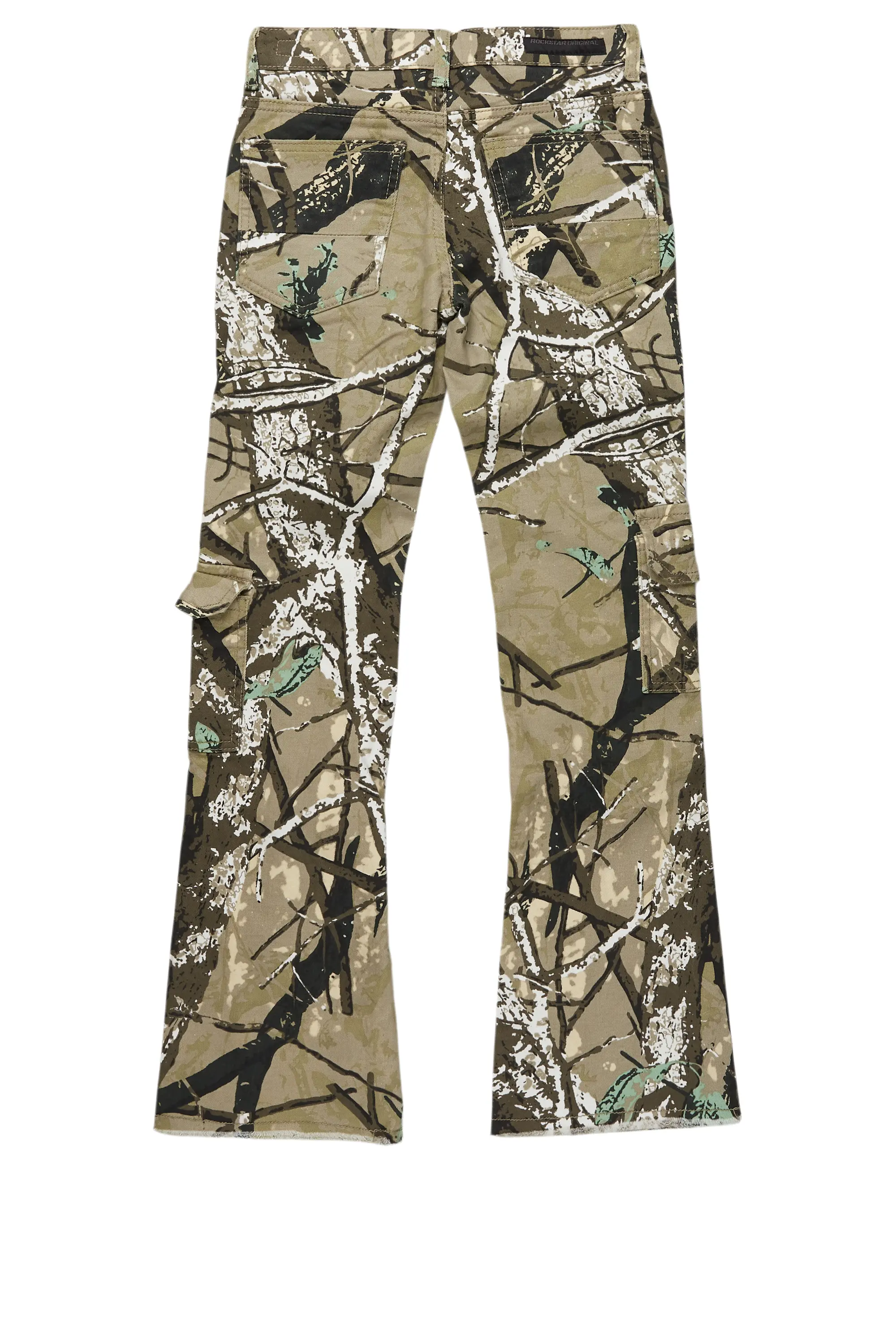 Boys Kade Tree Camo  Stacked Flare Jean