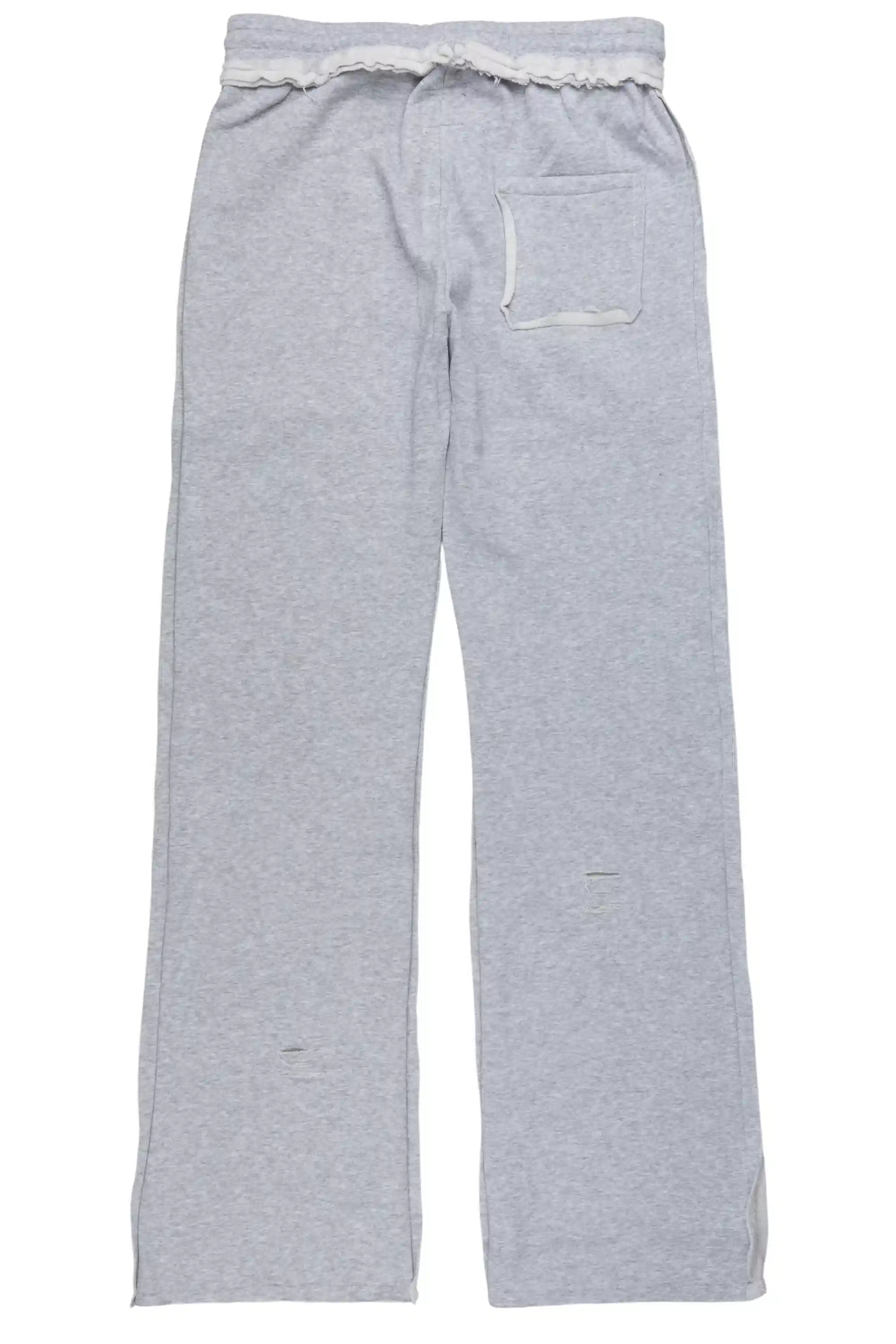 Zinon Heather Grey Relaxed Pant
