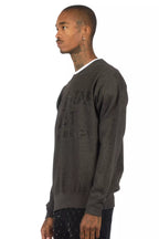 Raze Charcoal/Black Rhinestone Crewneck Sweatshirt