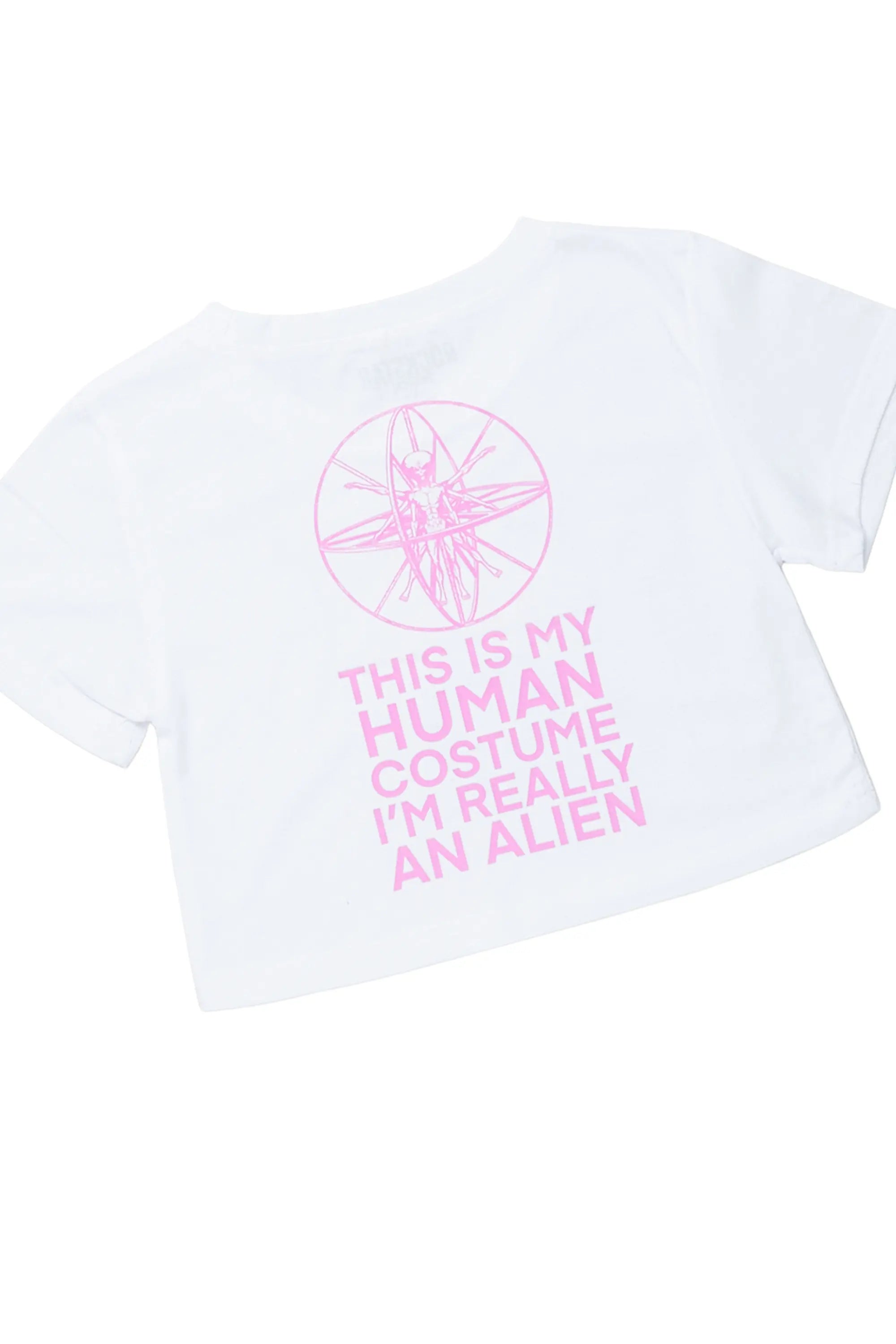 Girls Kahoni White T-Shirt/Denim Short Set