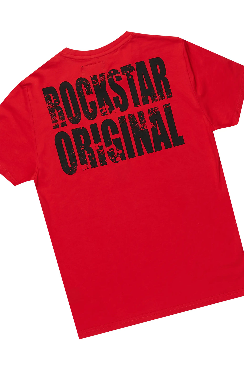 Boys Keve Red T-Shirt Flare Sweat Pant Set