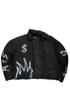 Madok Black Graphic Puffer Jacket