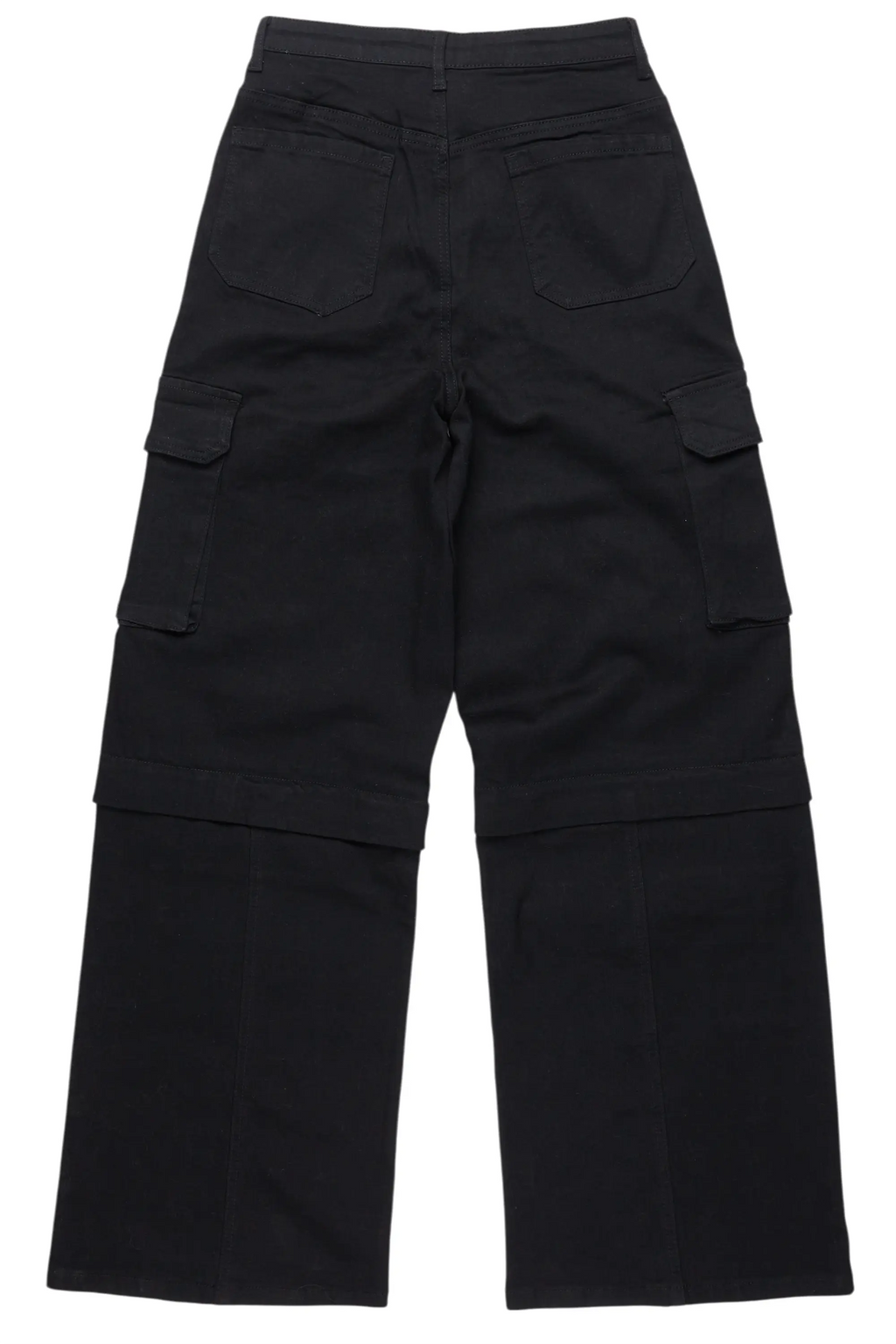 Precious Black Baggy Stacked Jean