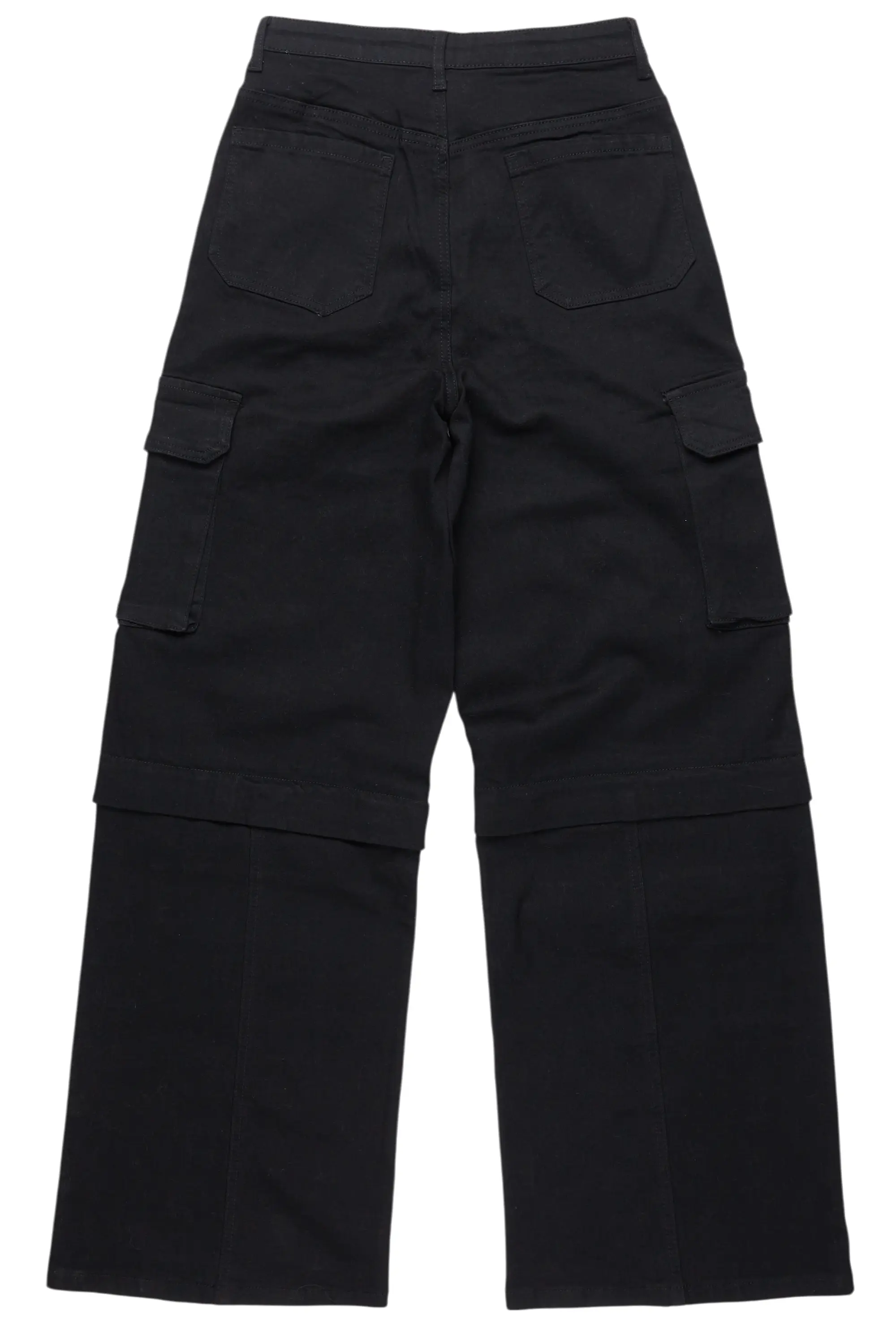 Precious Black Baggy Stacked Jean