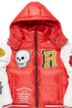Shaniqua Red Oversized Puffer Jacket