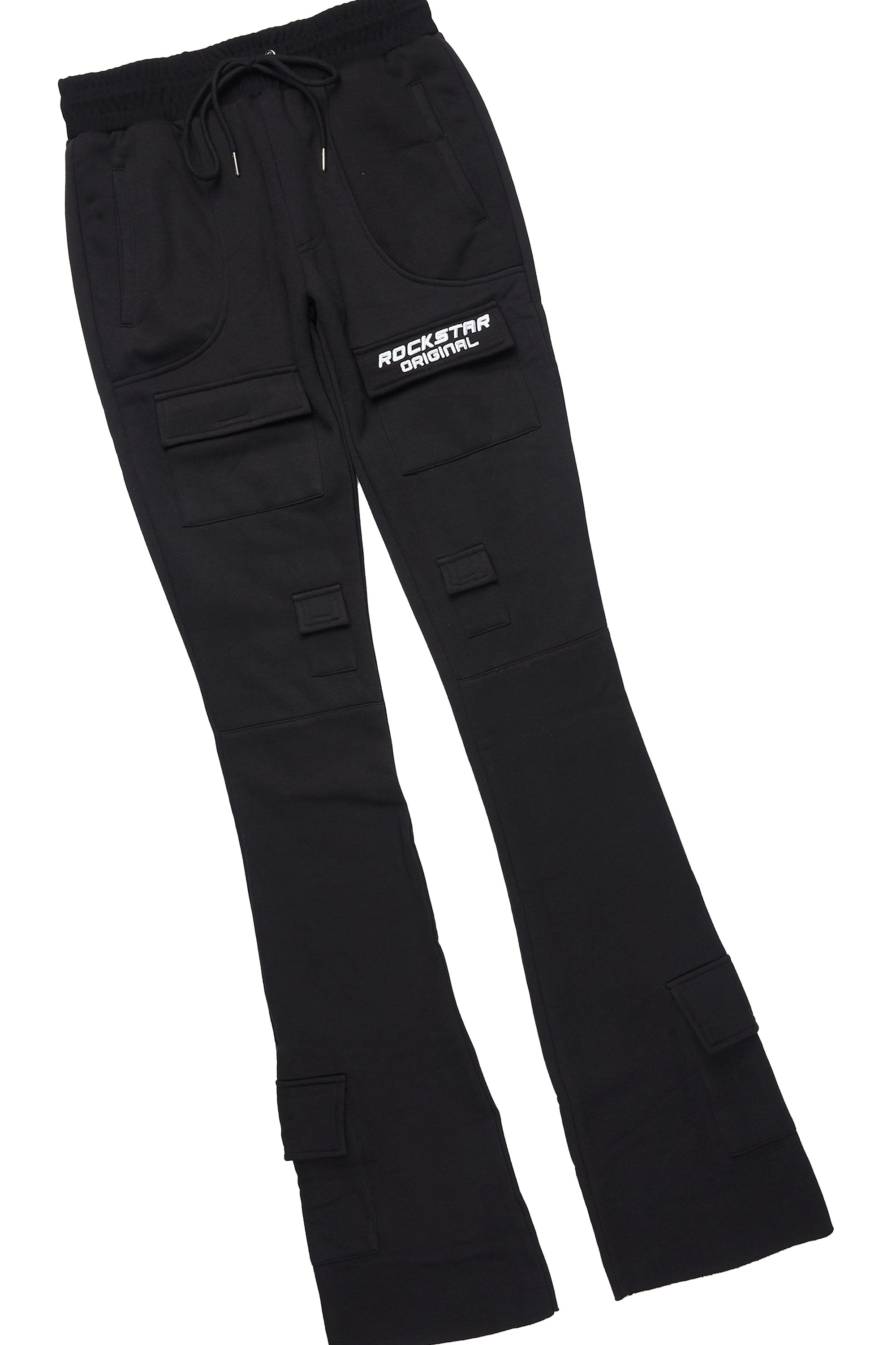 Connor Black T-Shirt/Stacked Flare Track Set