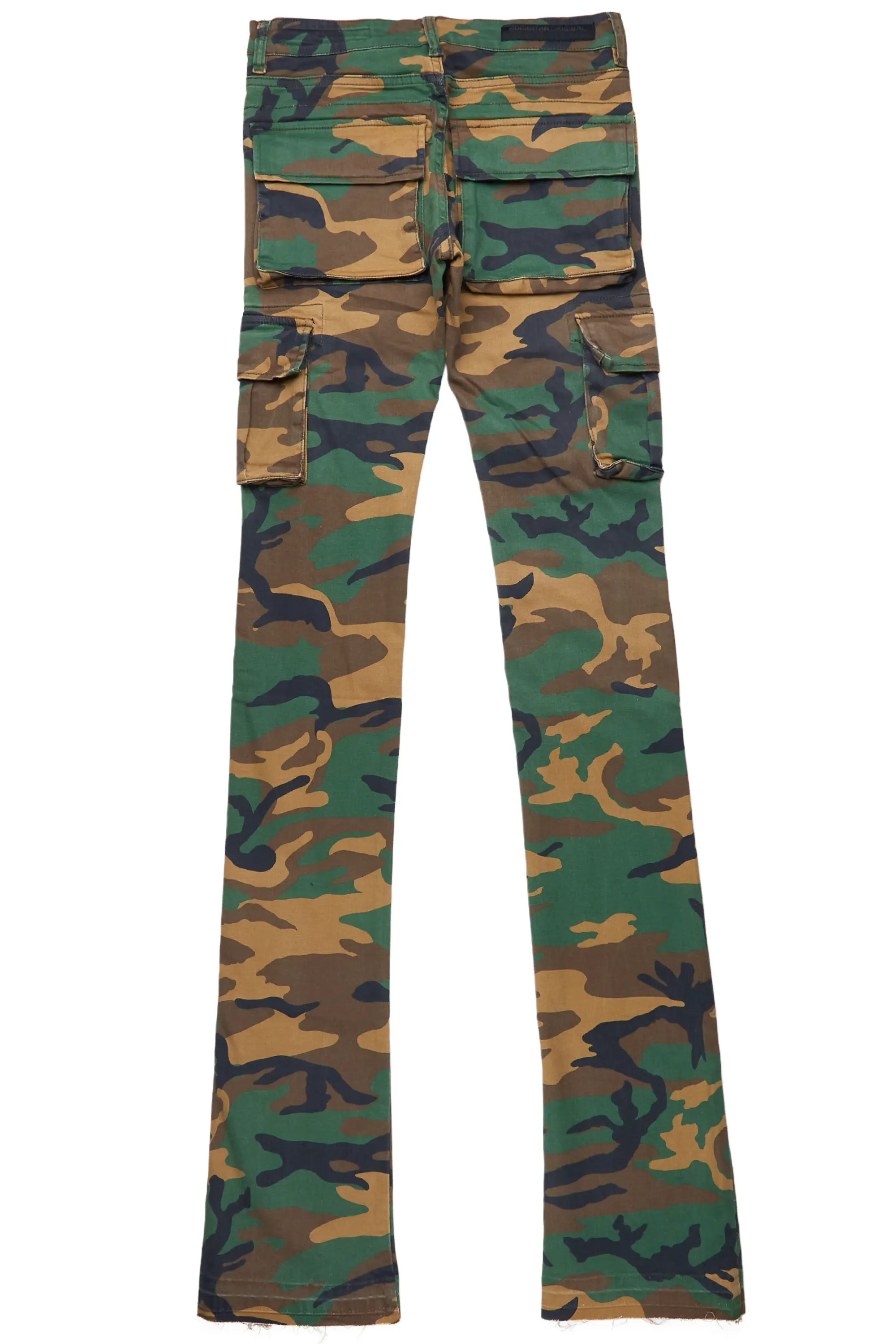 Kirrem Camo Super Stacked Flare Jean