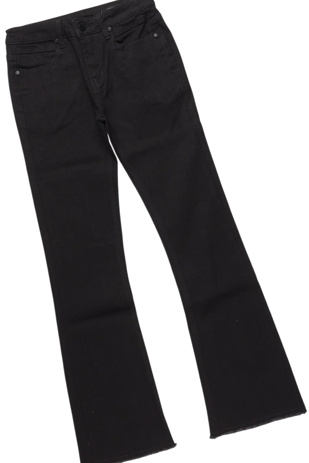 Boys Omer White T-Shirt/Stacked Flare Jean Set