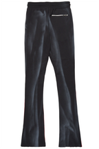 Firoz Black/White Graphic Stacked Flare Pant