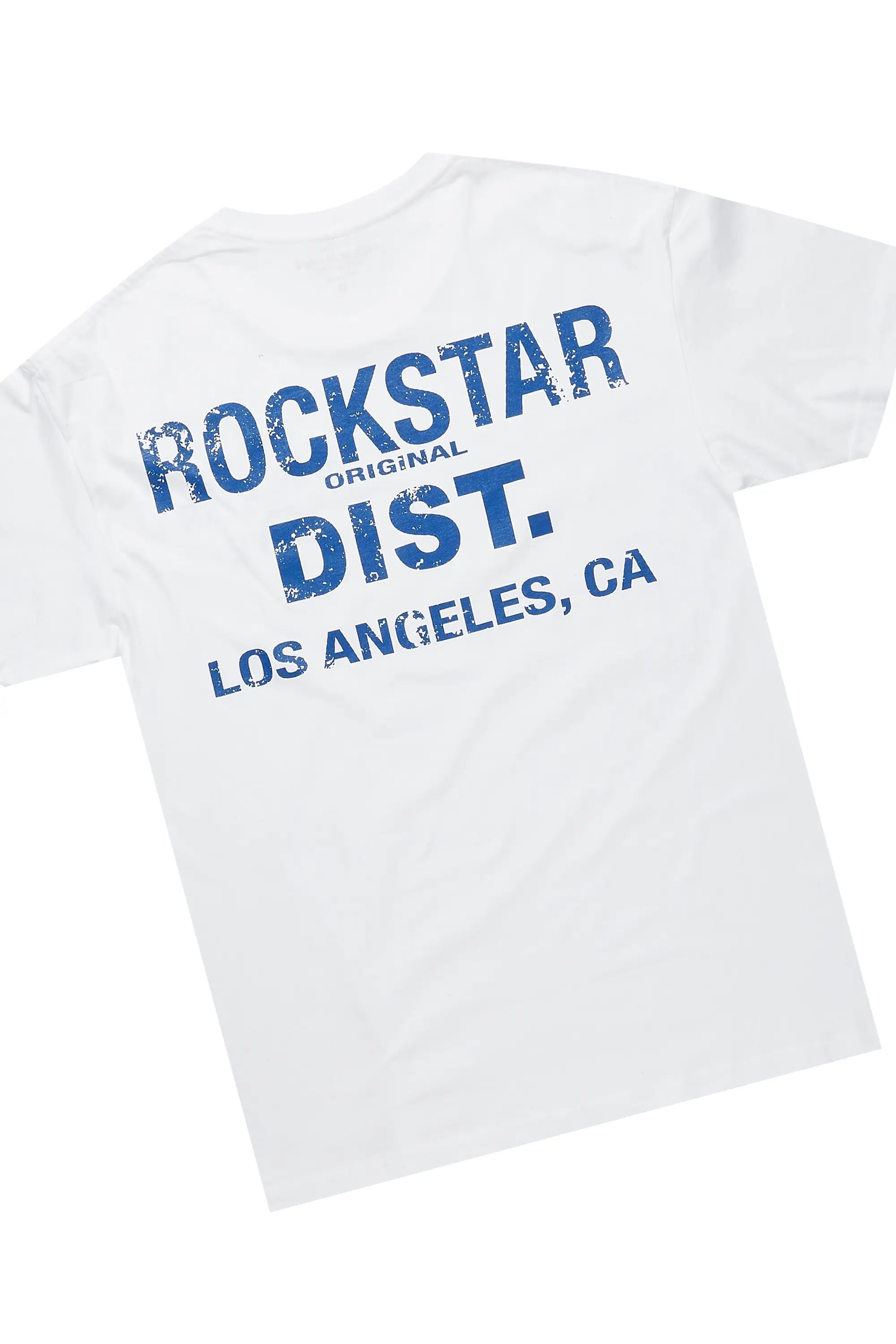 Lorika White/Navy T-Shirt & Pant Set