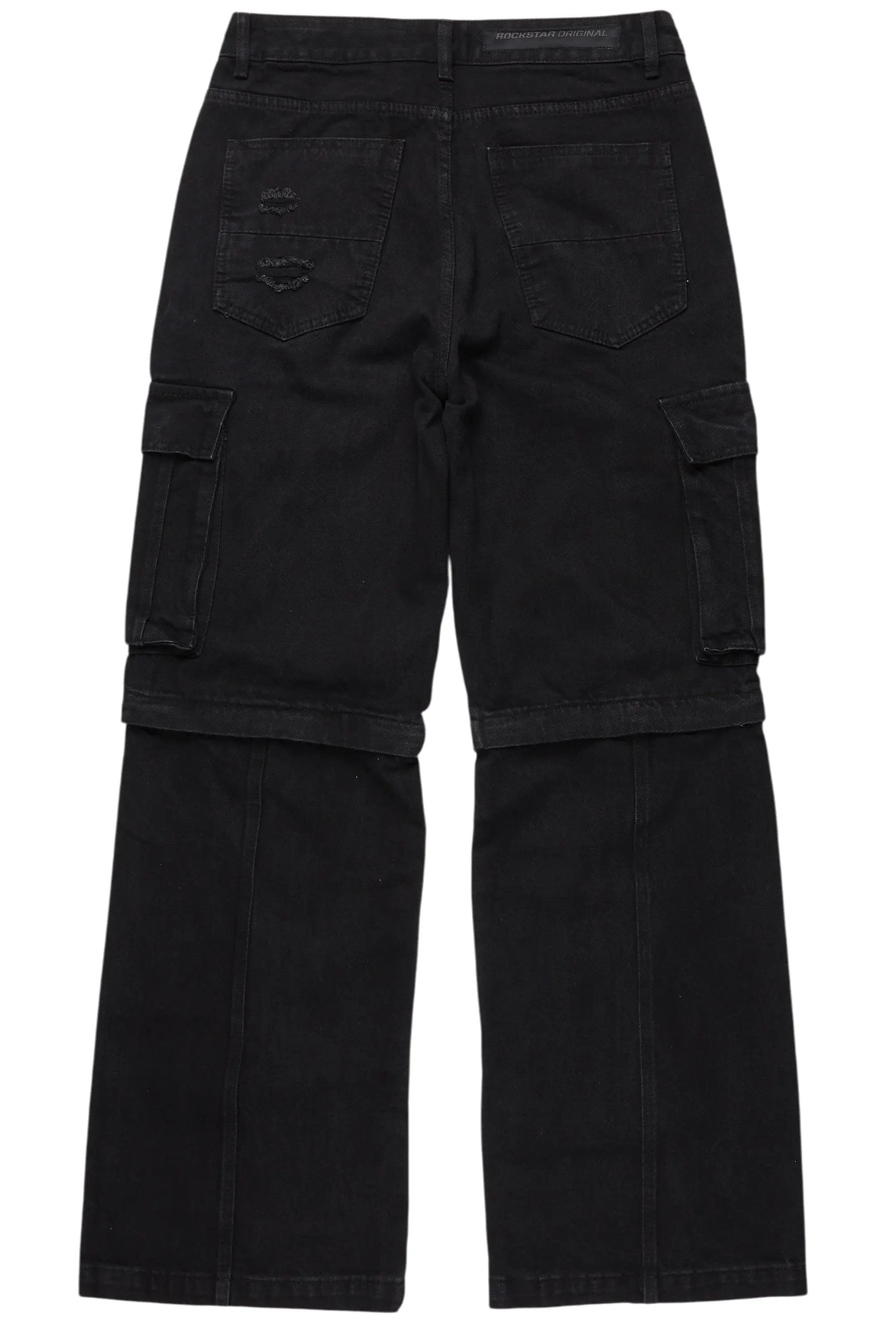 Rudo Black Painter Baggy Cargo Jean
