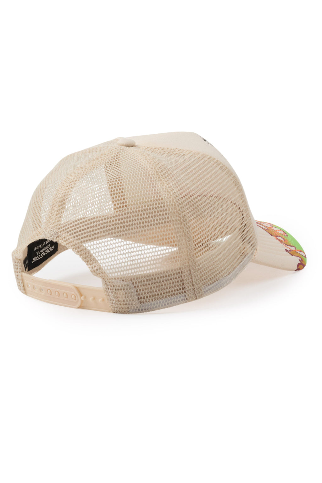 Beno Khaki Flames Graphic Trucker Hat