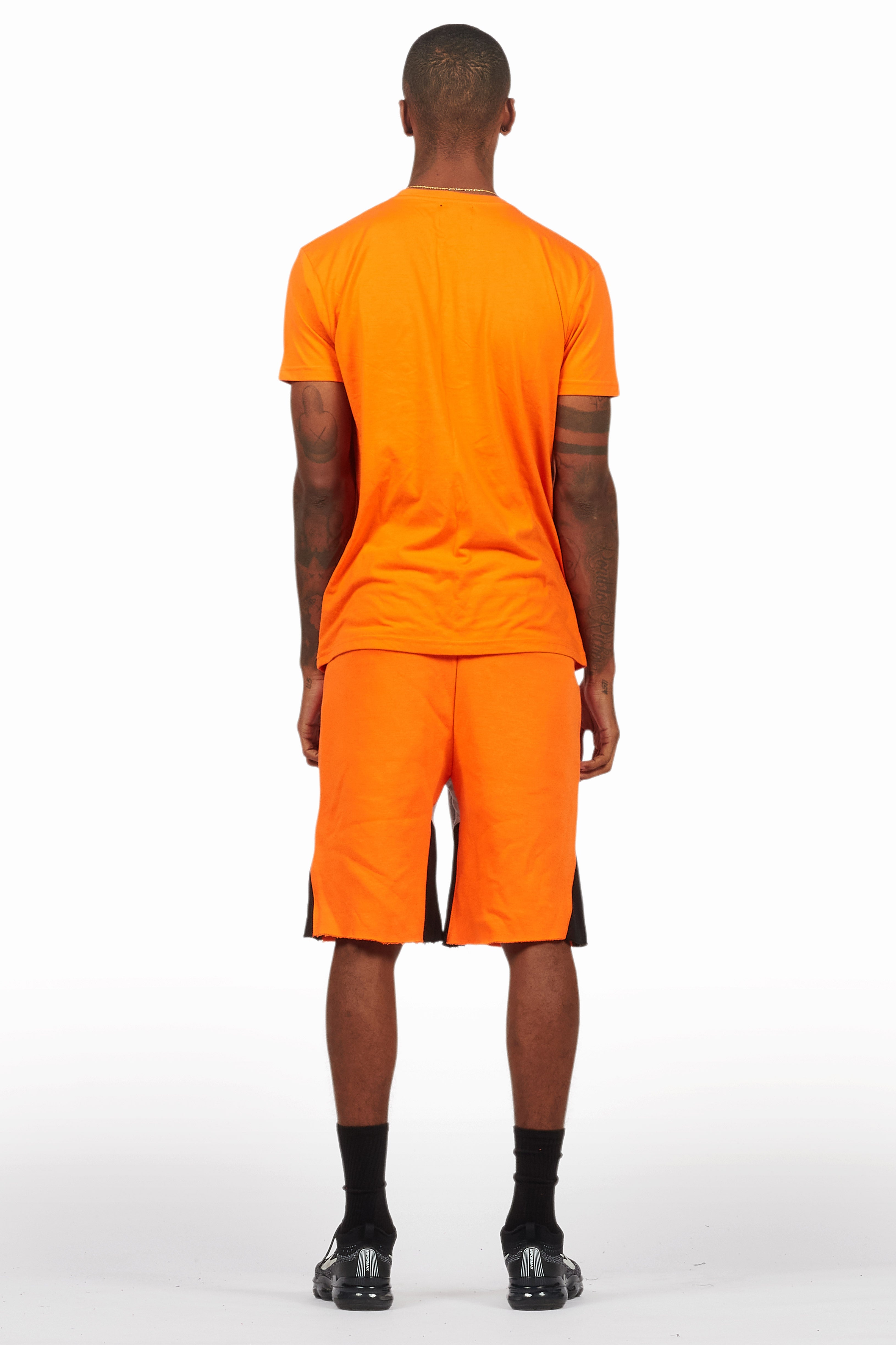 Allstar Orange/Black T-Shirt Short Set