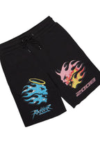 Sky Black T-Shirt/Short Set