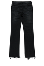 Boys Savier Black/White Roller Paint Stacked Flare Jean