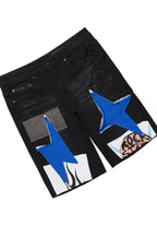 Beno Black T-Shirt/Denim Short Set