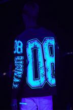 Fields Black/Purple Double Layer Long Sleeve Graphic T-Shirt