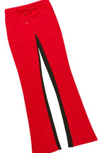 Basic Red Hoodie/Baggy Track Pant Set