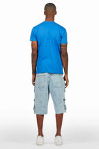 Kip Royal T-Shirt/Denim Short Set