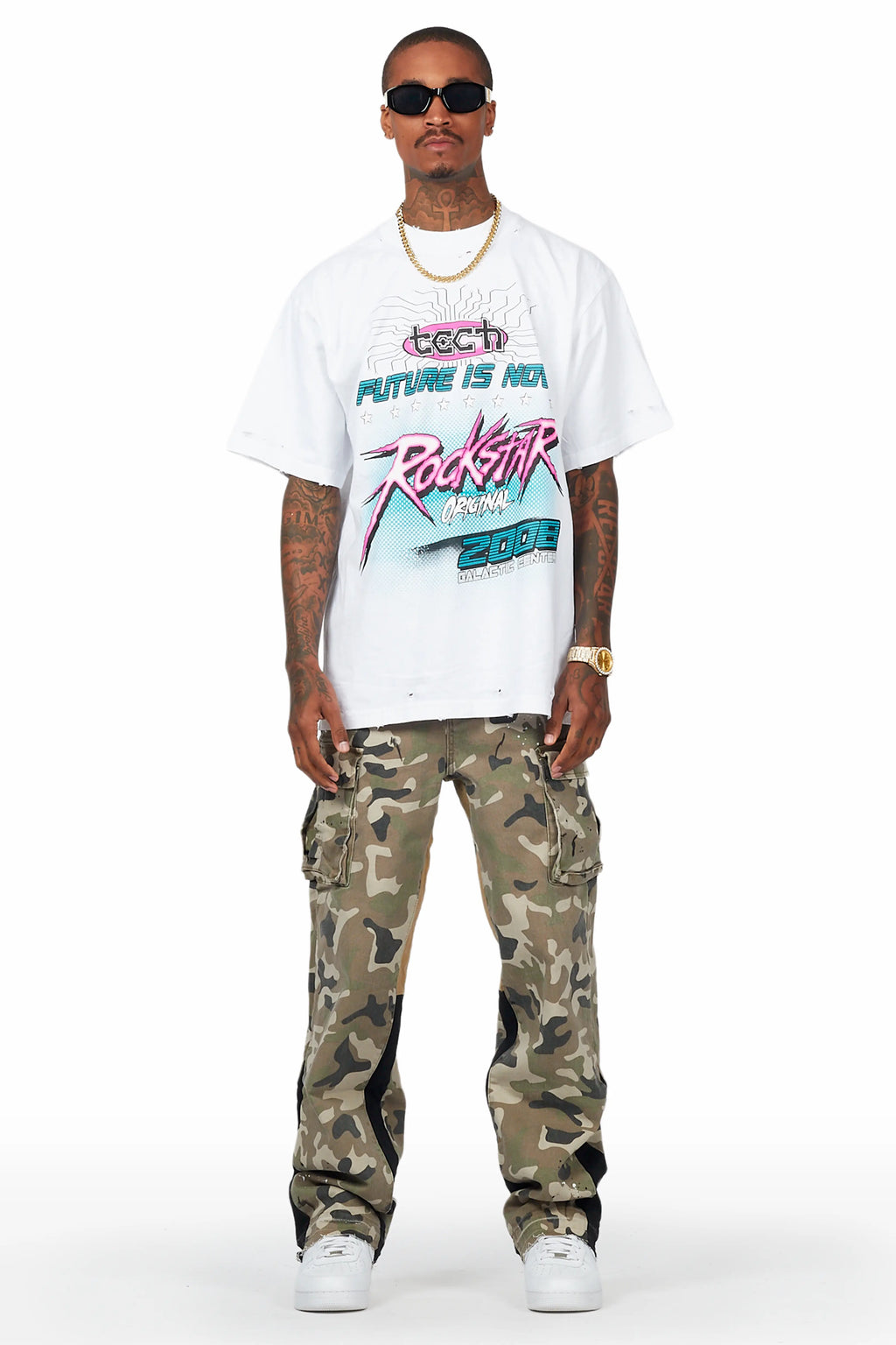 Dubaku Camo Baggy Fit Jean