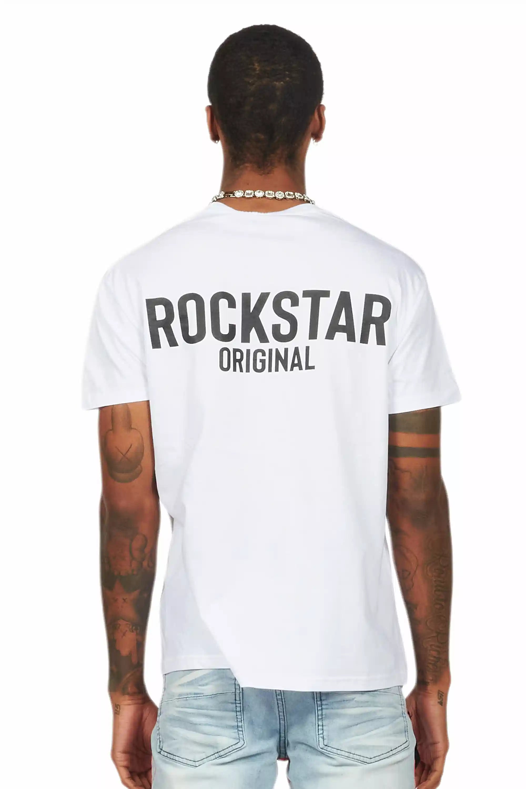 Sana White/Black Graphic T-Shirt