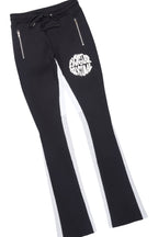 Thierry Black T-Shirt/Stacked Flare Track Set