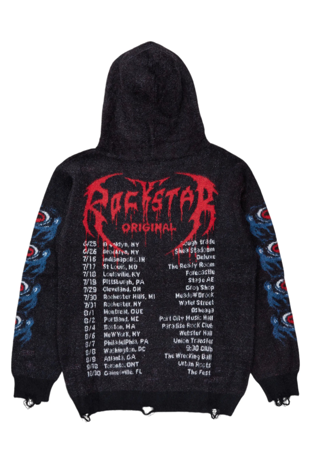 Ika Black Knit Hoodie