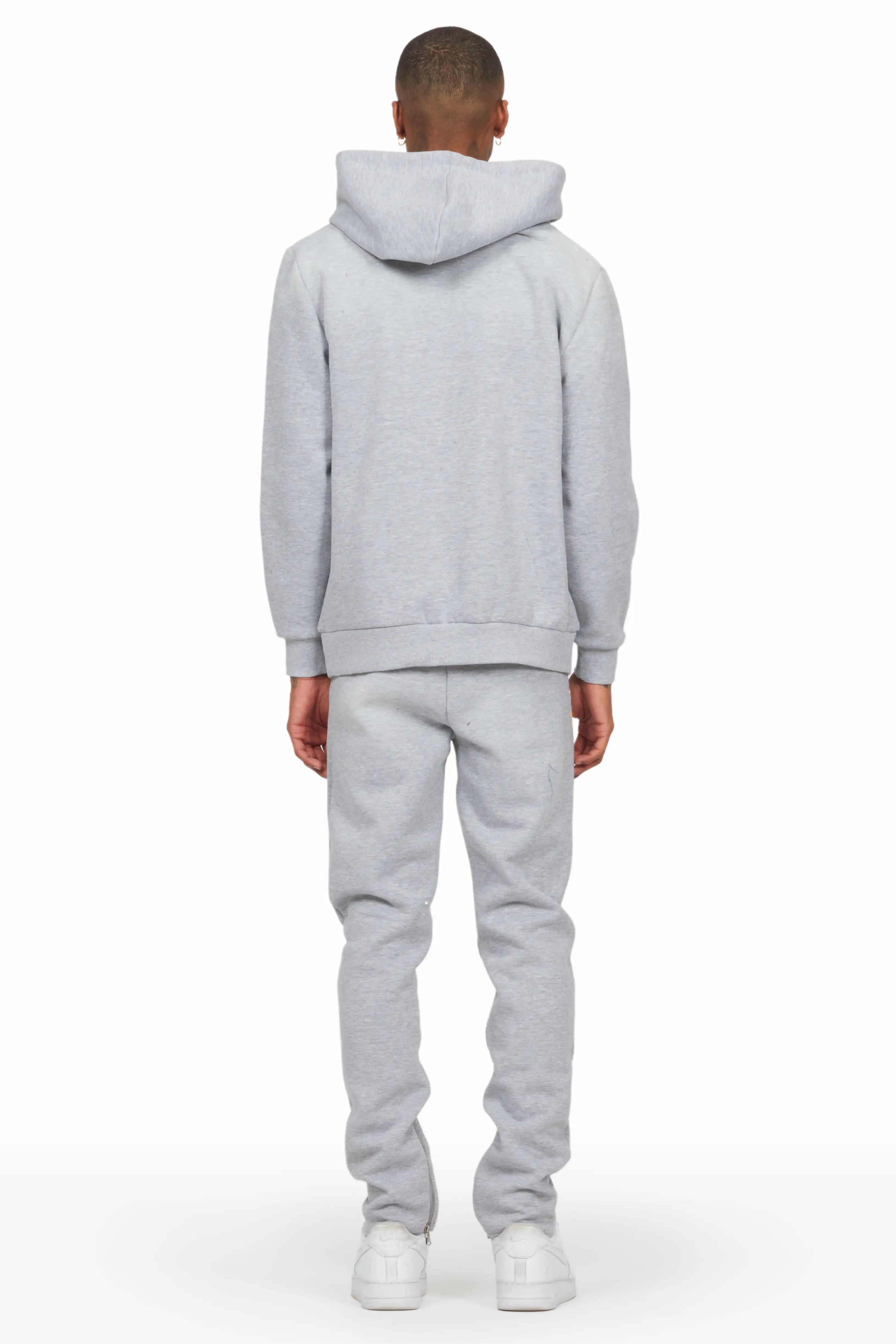 Rockstar Art Dist. Heather Grey Slim Fit track Set