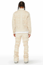 Shake Beige Denim Jacket