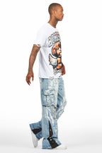 Dallin Blue Painter Baggy Cargo Jean
