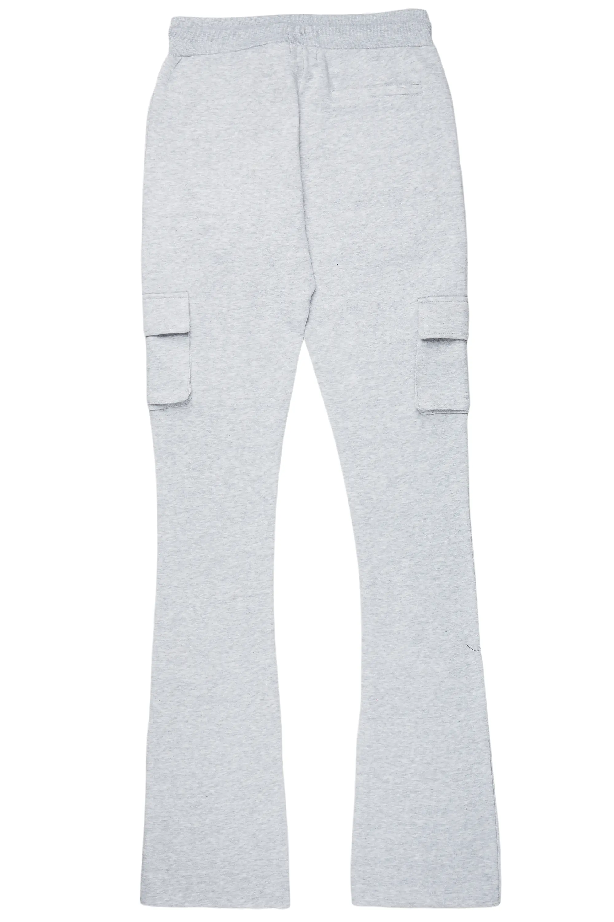 Boys Admir Heather Grey Stacked Flare Pant