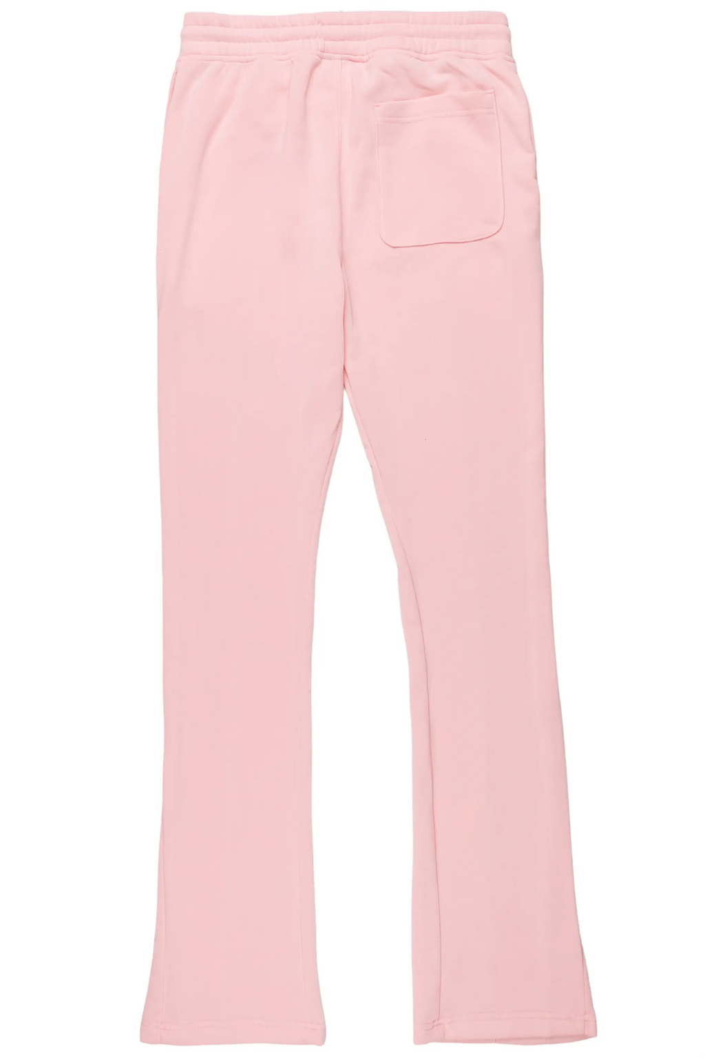 Angelo Pink Patchwork Stacked Flare Pants