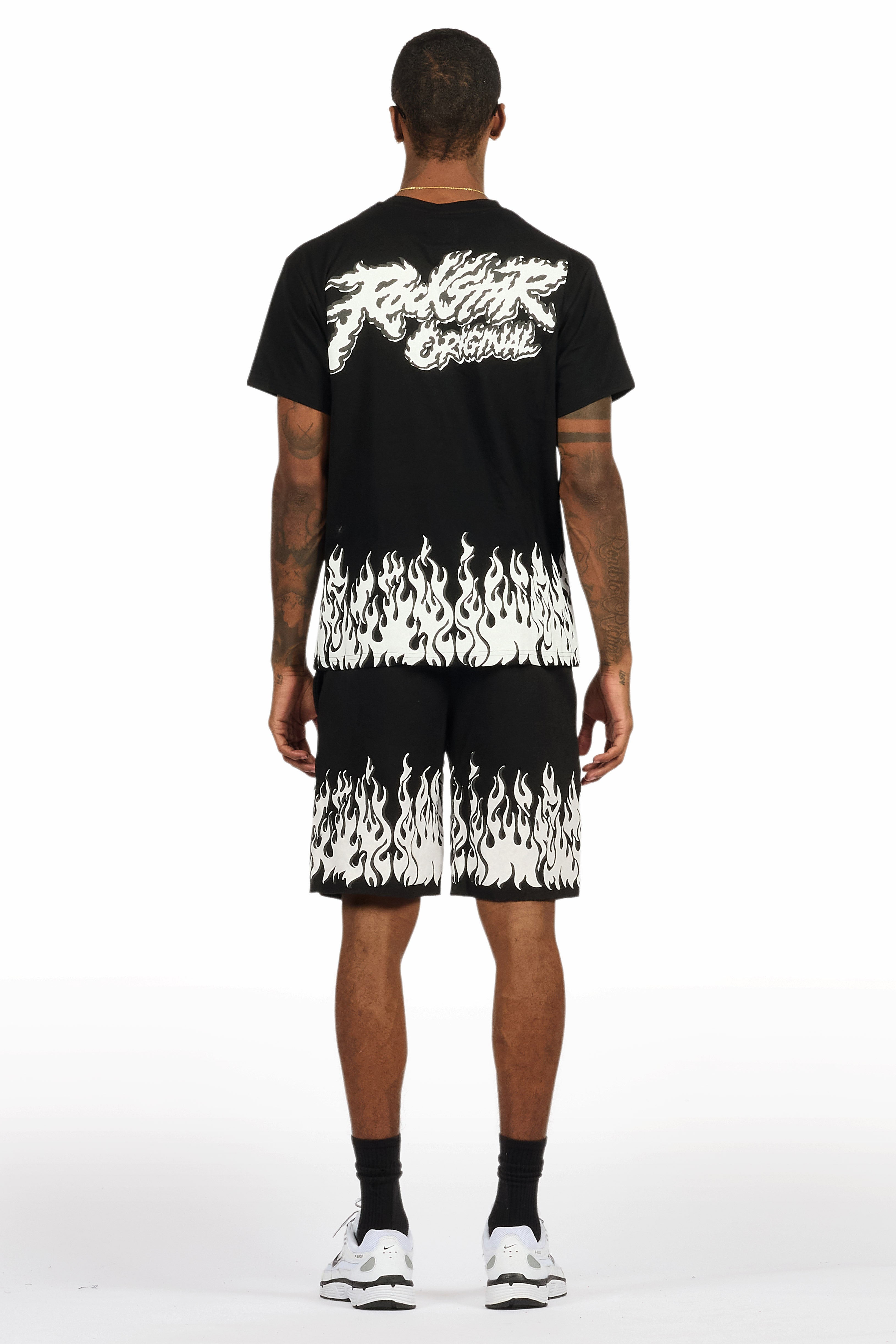 Bubble Black T-Shirt/Short Set