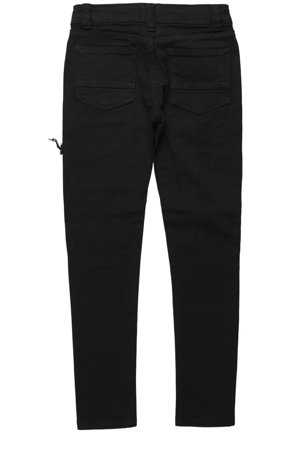 Boys Bolko Jet Black Frayed Slim Fit Jean