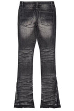 Jaymes Grey Stacked Flare Jean