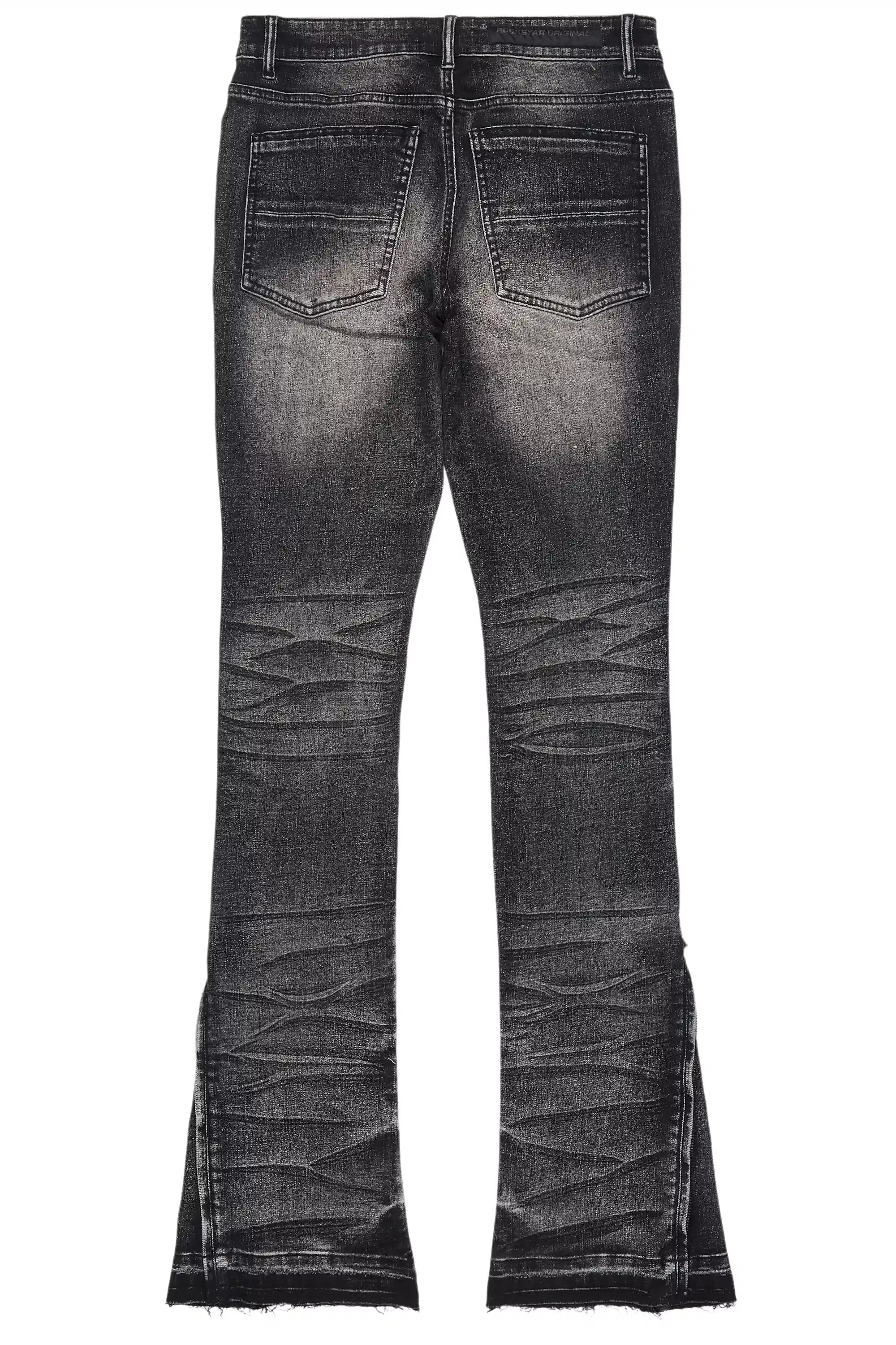 Jaymes Grey Stacked Flare Jean