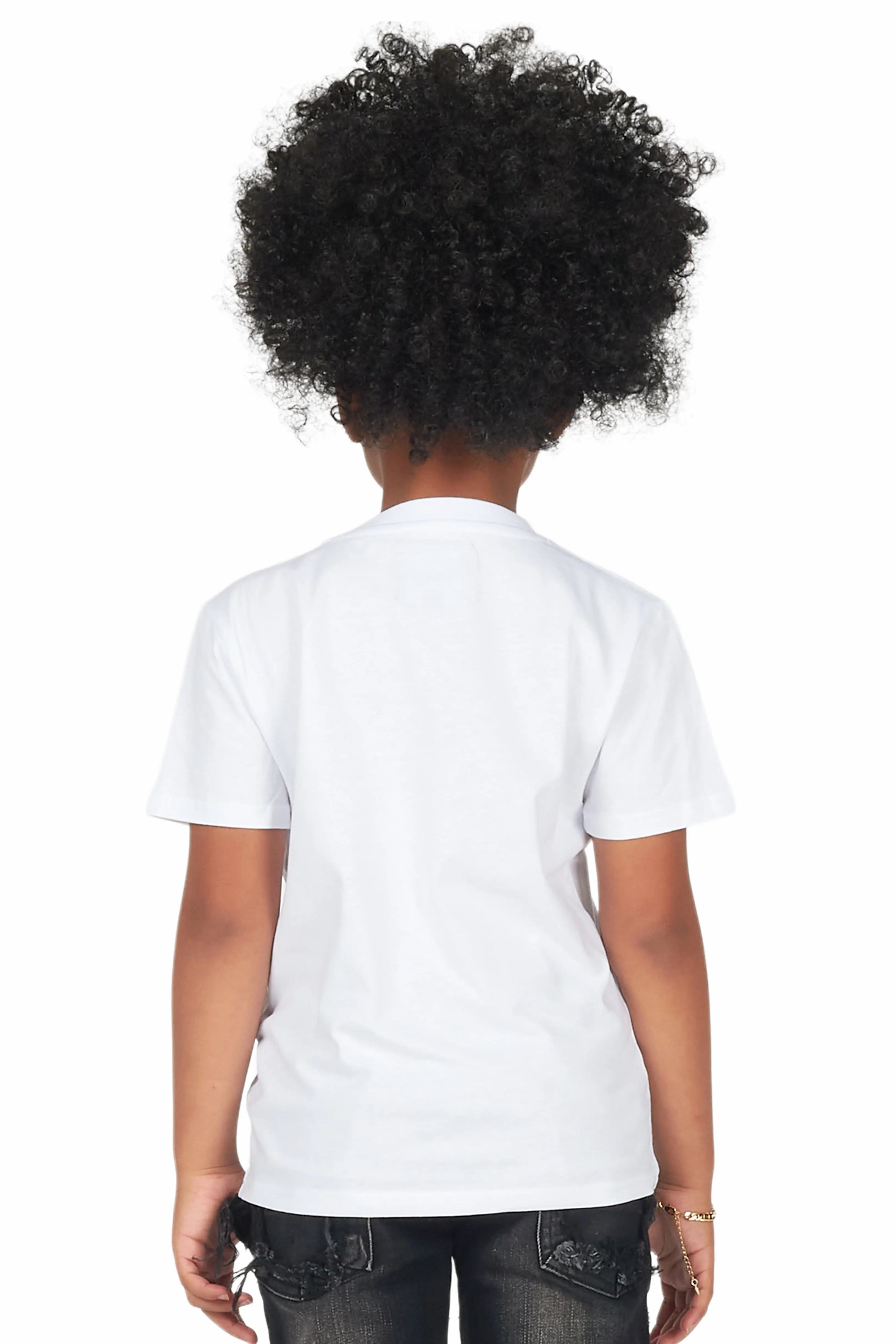Girls Serilda White Graphic T-Shirt