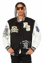 Rush Black/White Varsity Jacket