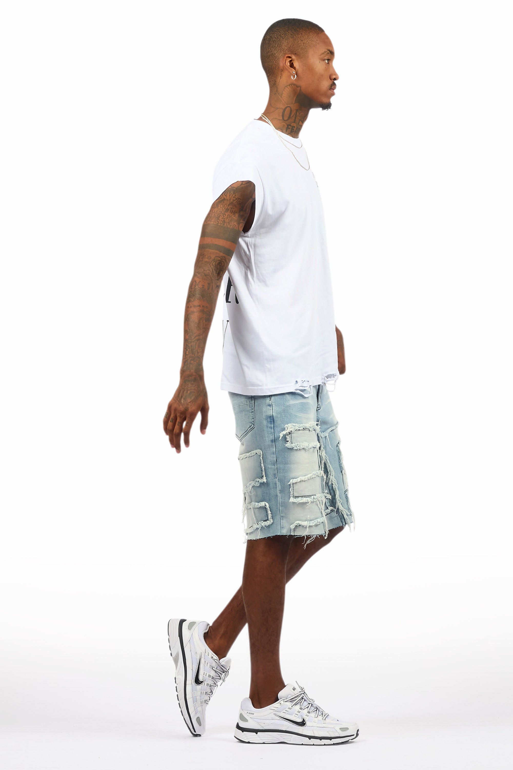 Shake Blue Denim Short