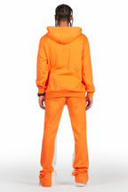 Raffer Orange Hoodie Baggy Fit Pant Track Set