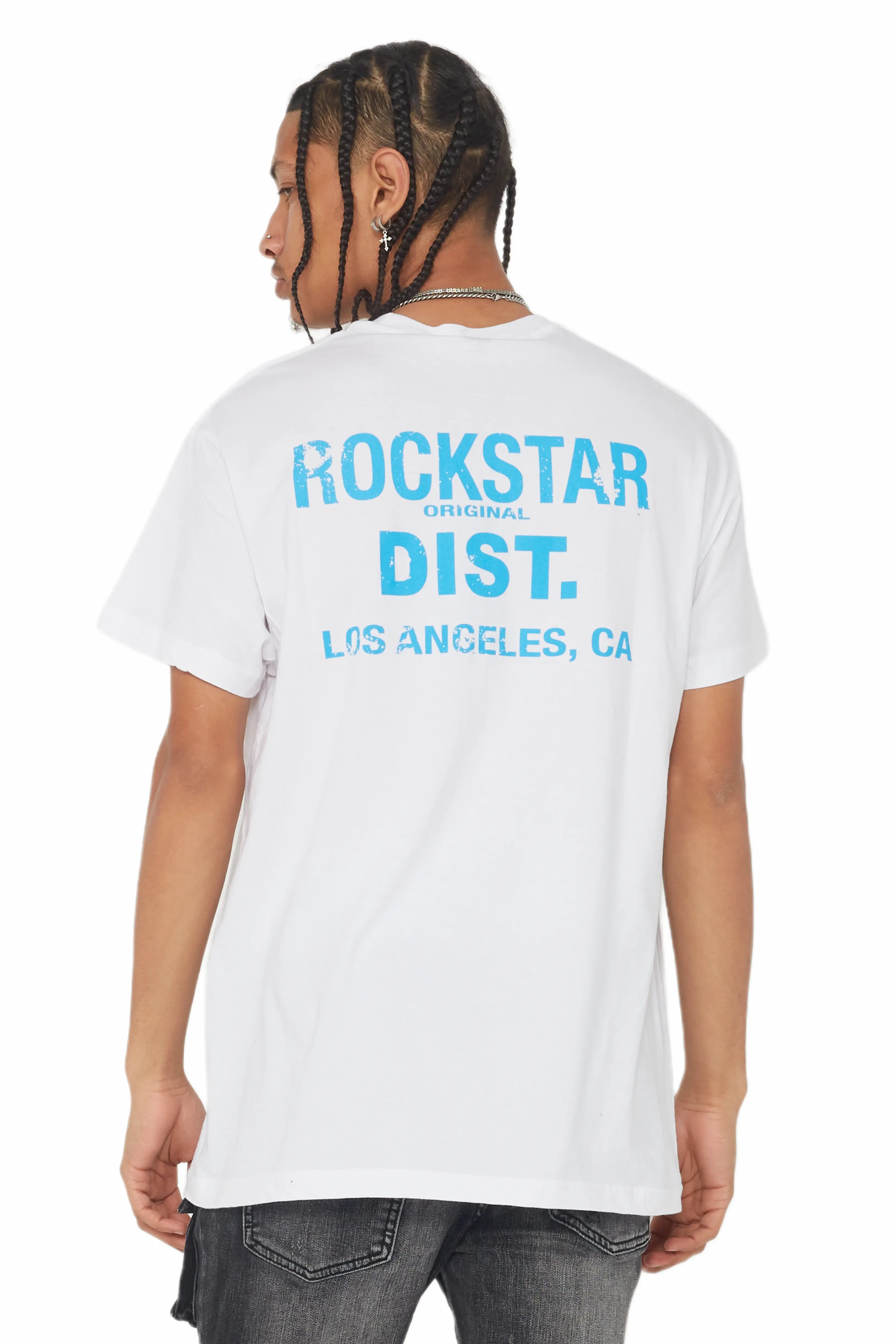 Lake White/Blue Graphic T-Shirt