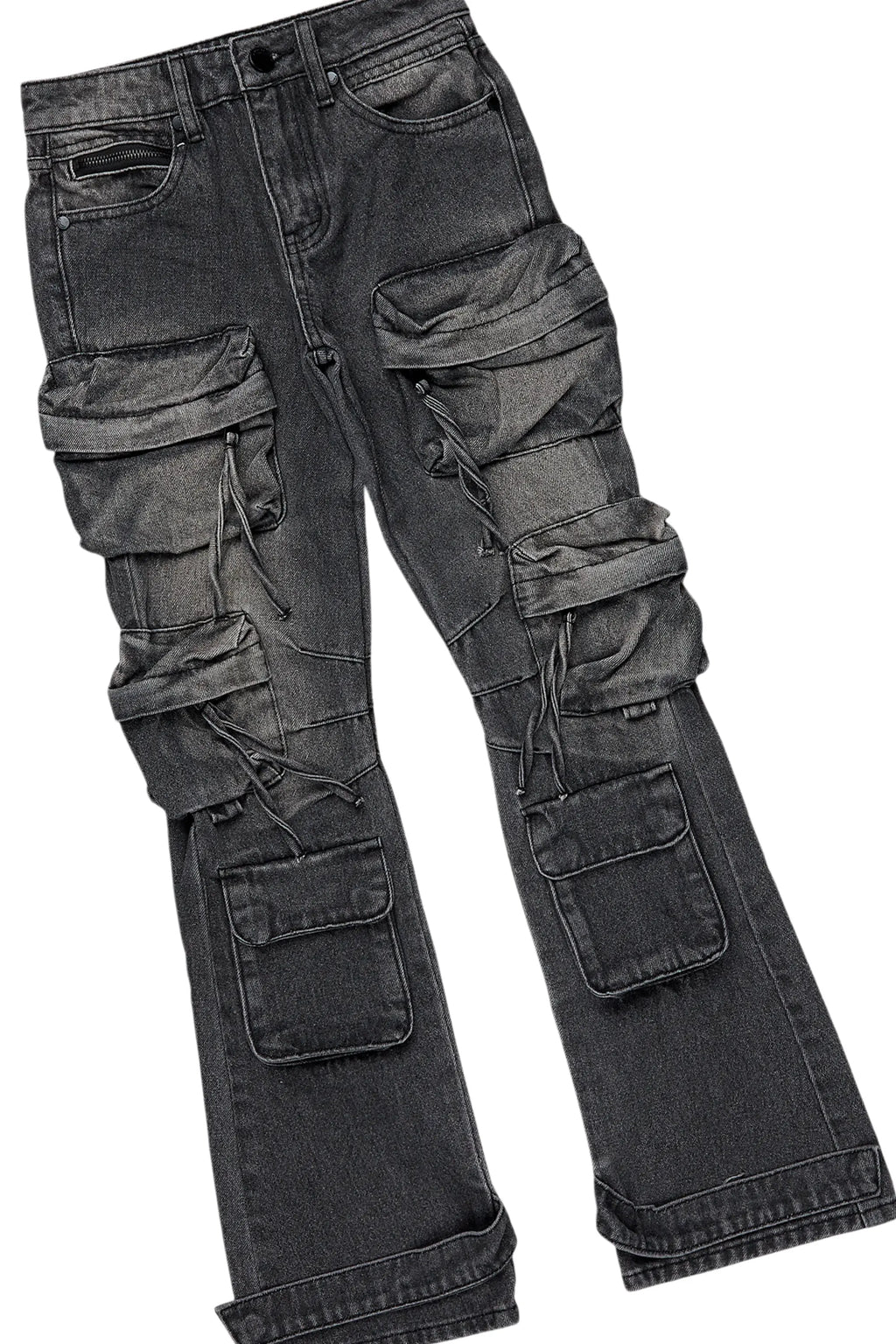 Boys White Lambo T-Shirt/Baggy Fit Jean Set