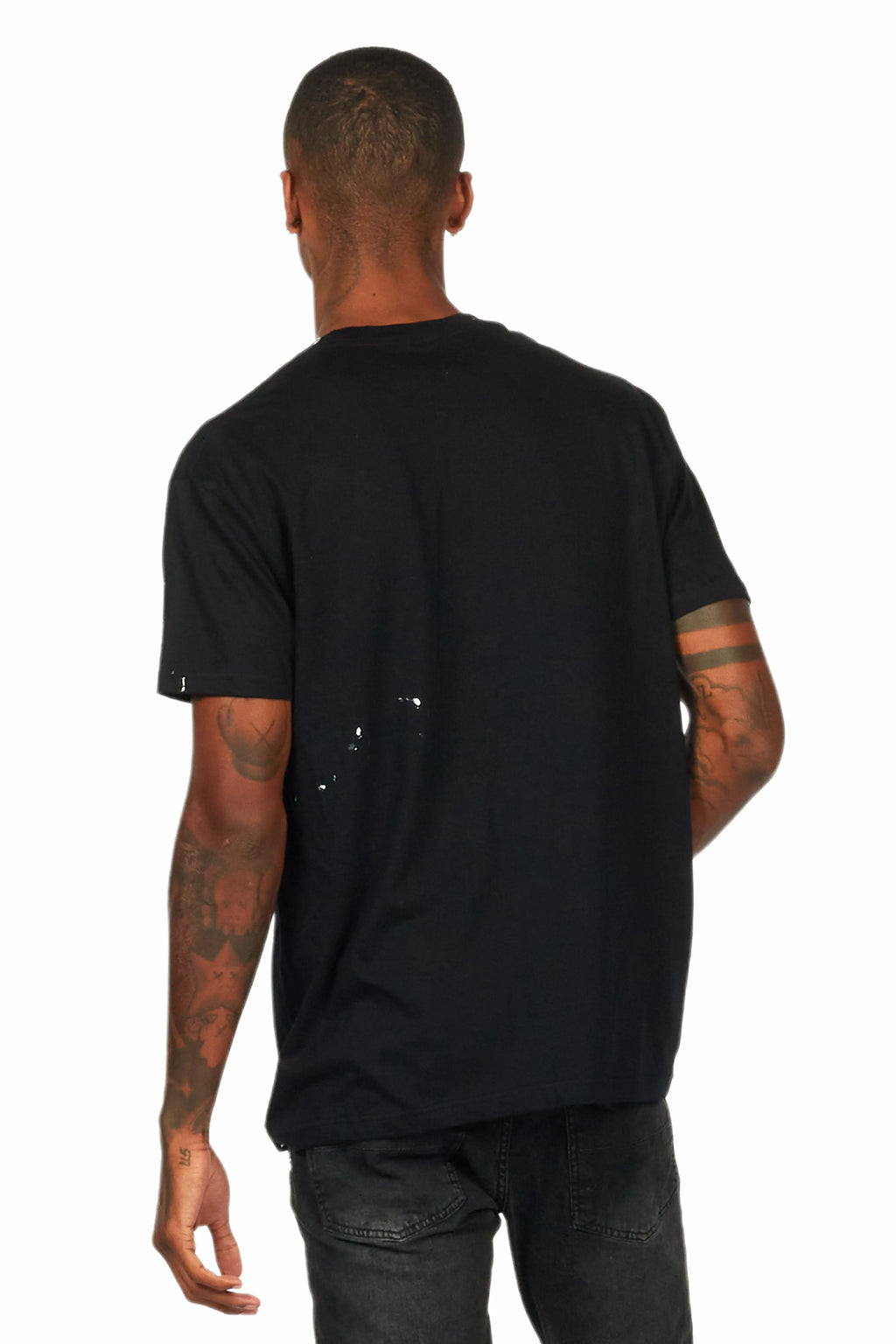 Filip Black/White Graphic Oversized T-Shirt