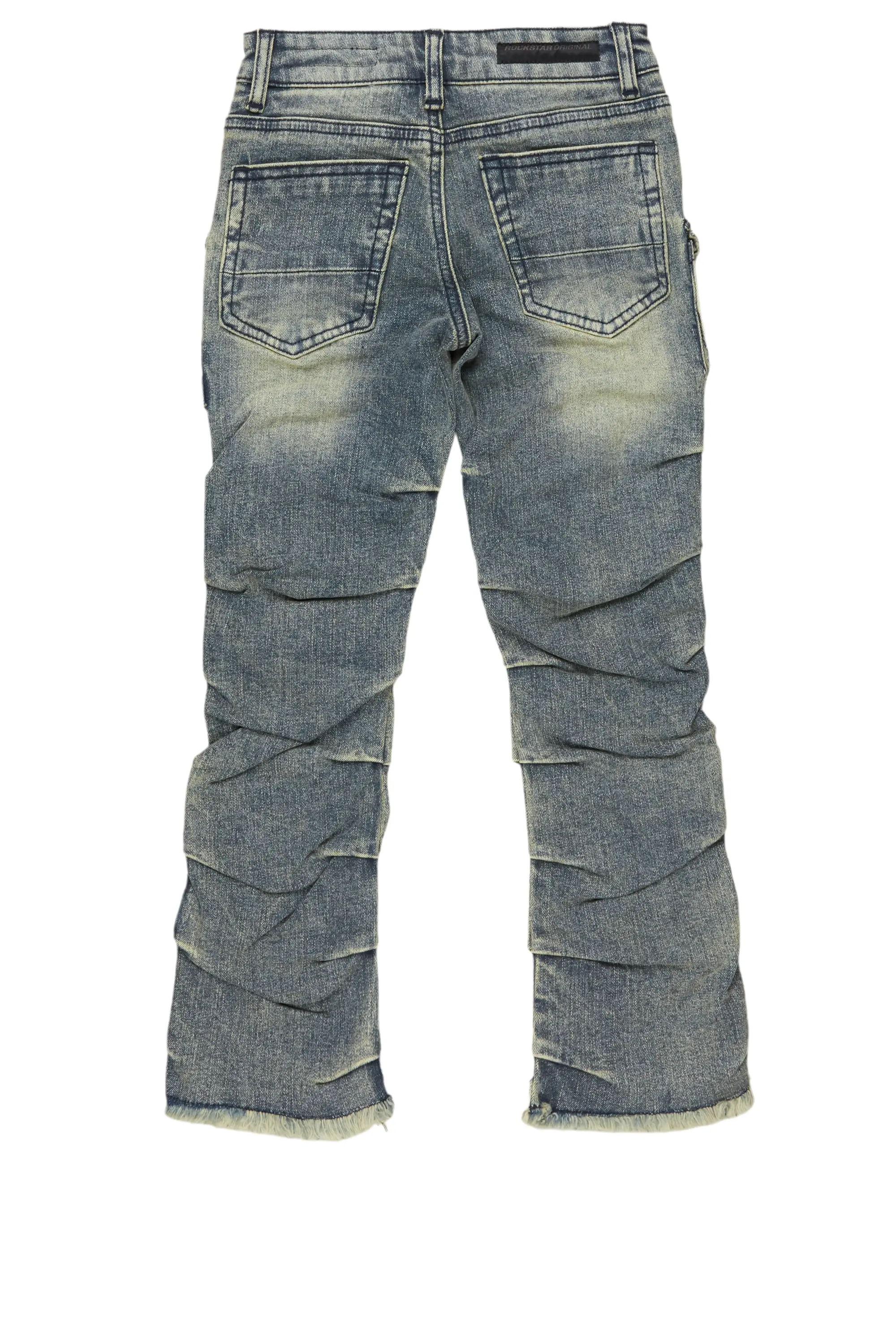 Boys Gentry Tint Blue Stacked Flare Jean
