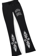 Akio Black Hoodie/Baggy Track Pant Set