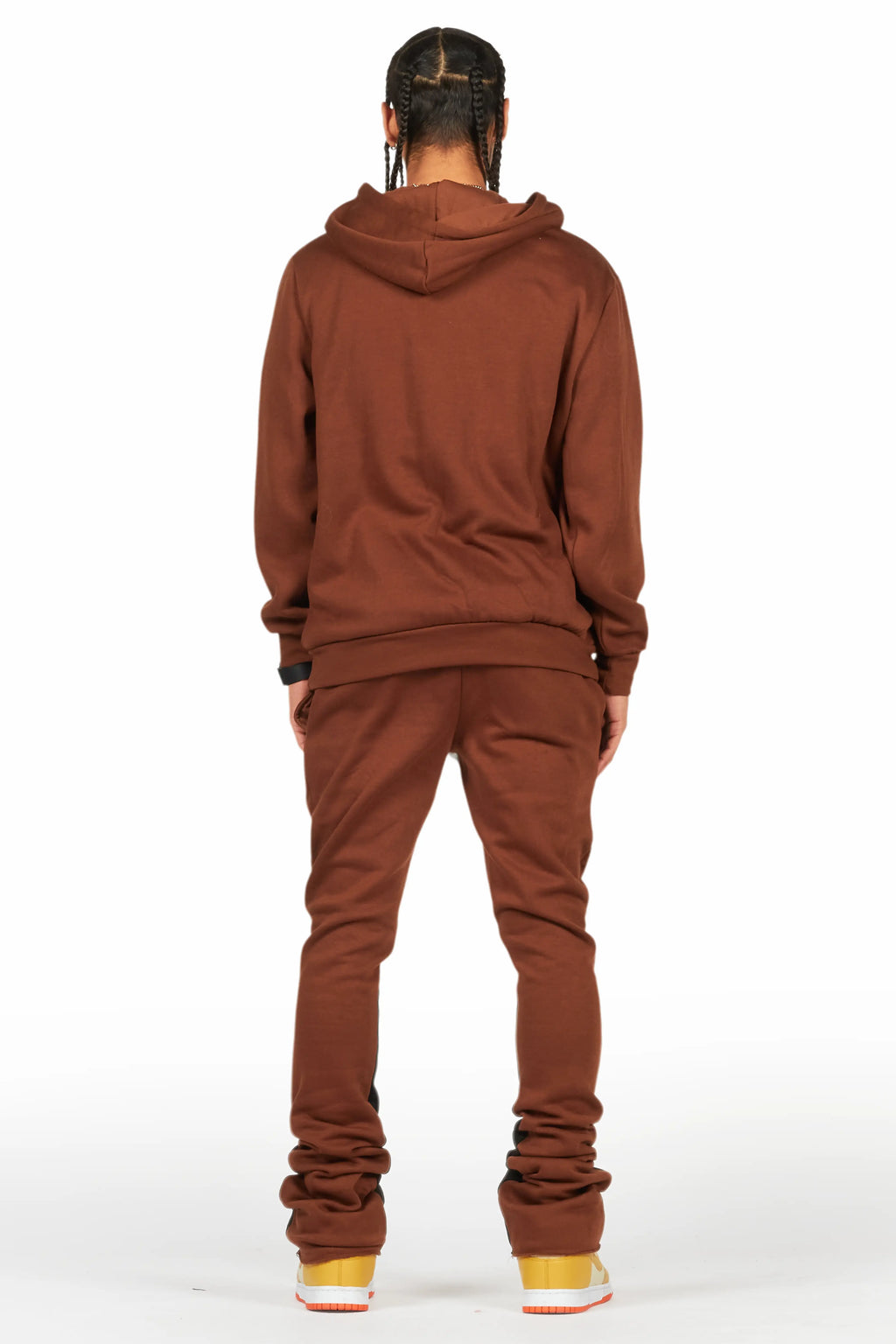 Briggs Brown Hoodie/Stacked Flare Track Set